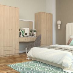 Шкаф Нина (М6) Ясень шимо светлый в Муравленко - muravlenko.mebel24.online | фото
