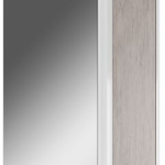 Шкаф-зеркало Uno 60 Дуб серый левый/правый Домино (DU1503HZ) в Муравленко - muravlenko.mebel24.online | фото 1