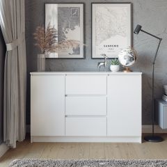 МОРИ Спальный гарнитур (белый) в Муравленко - muravlenko.mebel24.online | фото 12