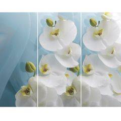 Стол Бостон-3 (Белая Орхидея) 1100/1420*700, опора Брифинг в Муравленко - muravlenko.mebel24.online | фото 2