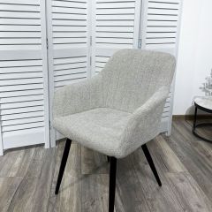 Стул BRANDY WZ2042-19 галечный серый фактурный велюр/ черный каркас М-City в Муравленко - muravlenko.mebel24.online | фото 5