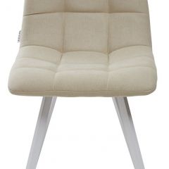 Стул CHILLI SQUARE UF860-01B бежевый, ткань/ белый каркас М-City в Муравленко - muravlenko.mebel24.online | фото 3