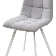 Стул CHILLI SQUARE UF860-02B серо-голубой, ткань/ белый каркас М-City в Муравленко - muravlenko.mebel24.online | фото