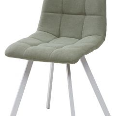 Стул CHILLI SQUARE UF860-11B мятный, ткань/ белый каркас М-City в Муравленко - muravlenko.mebel24.online | фото