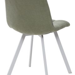 Стул CHILLI SQUARE UF860-11B мятный, ткань/ белый каркас М-City в Муравленко - muravlenko.mebel24.online | фото 2