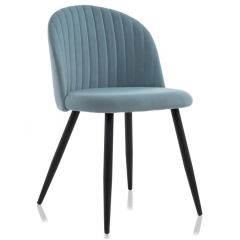 Стул на металлокаркасе Gabi 1 light blue / black в Муравленко - muravlenko.mebel24.online | фото