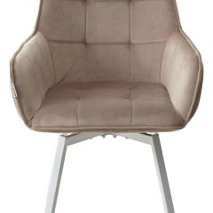 Стул MAVERICK 360 град. поворот. BLUVEL-40 BEIGE/ белый каркас, М-City в Муравленко - muravlenko.mebel24.online | фото 7