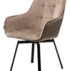 Стул MAVERICK 360 град. поворот. BLUVEL-40 BEIGE/ черный каркас, М-City в Муравленко - muravlenko.mebel24.online | фото 4