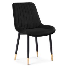 Стул на металлокаркасе Seda-1 black / gold / black в Муравленко - muravlenko.mebel24.online | фото 1