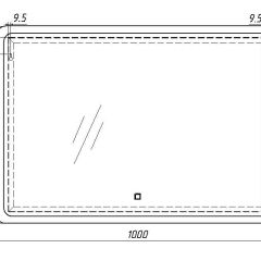 Зеркало Dream 100 alum с подсветкой Sansa (SD1024Z) в Муравленко - muravlenko.mebel24.online | фото 7