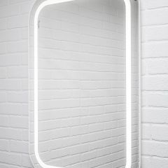 Зеркало Elis 100 white с подсветкой Sansa (SEe1045Z) в Муравленко - muravlenko.mebel24.online | фото 3