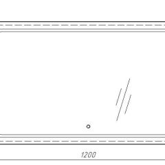 Зеркало Galaxy 120 alum с подсветкой Sansa (SG1010Z) в Муравленко - muravlenko.mebel24.online | фото 7