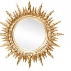 Зеркало круглое золото (1810(1) в Муравленко - muravlenko.mebel24.online | фото 1