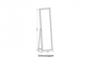 АЛЕКСАНДРИЯ-9.1 Зеркало напольное в Муравленко - muravlenko.mebel24.online | фото 2