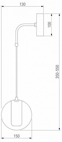 Бра Eurosvet Cobble 50258 LED дымчатый в Муравленко - muravlenko.mebel24.online | фото 2