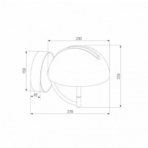 Бра Eurosvet Emisfero 50083/1 LED золото в Муравленко - muravlenko.mebel24.online | фото 3