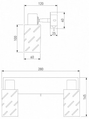 Бра Eurosvet Fente 20090/2 белый/хром в Муравленко - muravlenko.mebel24.online | фото 5