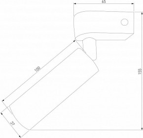 Бра Eurosvet Pitch 20143/1 LED черный в Муравленко - muravlenko.mebel24.online | фото 2