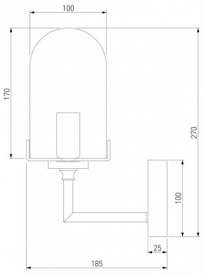 Бра Eurosvet Pluto 60156/1 хром в Муравленко - muravlenko.mebel24.online | фото 2