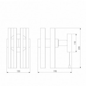 Бра Eurosvet Spada 70116/1 черный в Муравленко - muravlenko.mebel24.online | фото 4