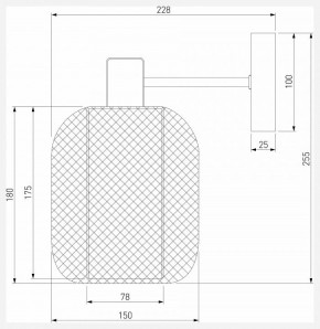 Бра Eurosvet Voile 30191/1 черный в Муравленко - muravlenko.mebel24.online | фото 4