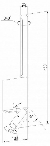 Бра с подсветкой Elektrostandard Sarca a066403 в Муравленко - muravlenko.mebel24.online | фото 4