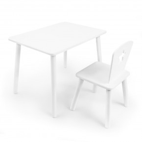 Детский комплект стол и стул «Звезда» Rolti Baby (белый/белый, массив березы/мдф) в Муравленко - muravlenko.mebel24.online | фото