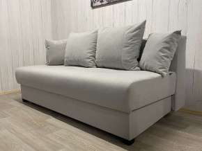 Диван Комфорт-1 (НПБ) велюр Luma 13 св.серый в Муравленко - muravlenko.mebel24.online | фото 2