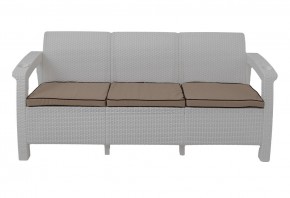 Диван Yalta Premium Sofa 3 Set (Ялта) белый (+подушки под спину) в Муравленко - muravlenko.mebel24.online | фото 2