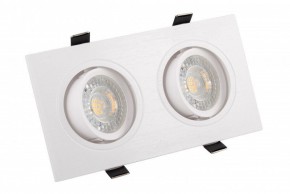 DK3022-WH Встраиваемый светильник, IP 20, 10 Вт, GU5.3, LED, белый, пластик в Муравленко - muravlenko.mebel24.online | фото 1