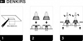 DK3022-WH Встраиваемый светильник, IP 20, 10 Вт, GU5.3, LED, белый, пластик в Муравленко - muravlenko.mebel24.online | фото 6