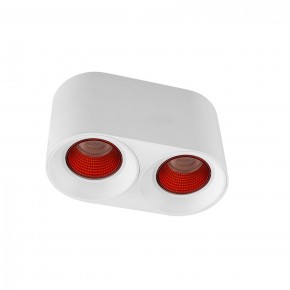 DK3096-WH+RD Светильник накладной IP 20, 10 Вт, GU5.3, LED, белый/красный, пластик в Муравленко - muravlenko.mebel24.online | фото 1