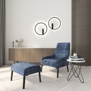 DK5035-BK Бра ROUND со светодиодом, IP20, 24W, 3000/4000/6500K, черный, алюминий в Муравленко - muravlenko.mebel24.online | фото 8