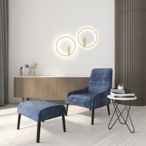 DK5035-SG Бра ROUND со светодиодом, IP20, 24W, 3000/4000/6500K, матовое золото, алюминий в Муравленко - muravlenko.mebel24.online | фото