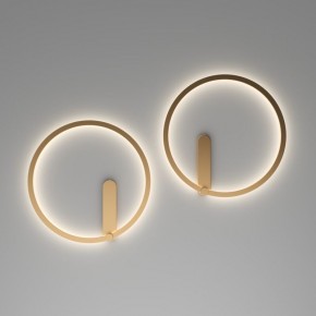 DK5035-SG Бра ROUND со светодиодом, IP20, 24W, 3000/4000/6500K, матовое золото, алюминий в Муравленко - muravlenko.mebel24.online | фото 7