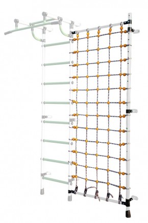 Дополнительная стойка к пристенному ДСК с сеткой для лазания, цв. белый в Муравленко - muravlenko.mebel24.online | фото