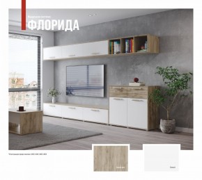 ФЛОРИДА Гостиная (модульная) дуб серый/белый в Муравленко - muravlenko.mebel24.online | фото