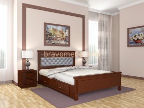 ГРАЦИЯ Кровать из массива 1600 с 2-мя ящиками  в Муравленко - muravlenko.mebel24.online | фото 2