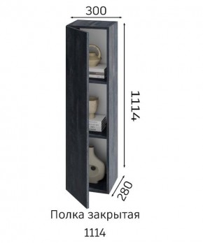 ХЛОЯ Гостиная (Дуб Вотан/Обсидиан) модульная в Муравленко - muravlenko.mebel24.online | фото 4