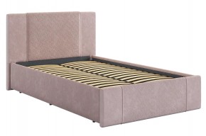 ХЛОЯ Кровать 1200 с основанием (нежно-розовый велюр) в Муравленко - muravlenko.mebel24.online | фото