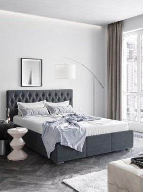 Интерьерная Кровать Октавия Серый 1400x2000 в Муравленко - muravlenko.mebel24.online | фото