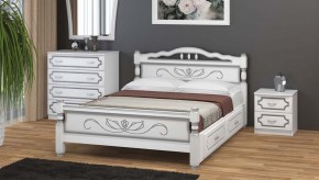 КАРИНА-5 Кровать из массива 1600 с 2-мя ящиками в Муравленко - muravlenko.mebel24.online | фото 1