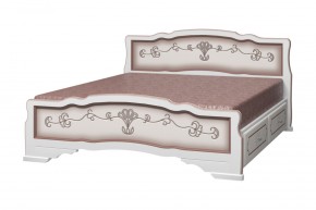 КАРИНА-6 Кровать из массива 1200 с 2-мя ящиками в Муравленко - muravlenko.mebel24.online | фото 3