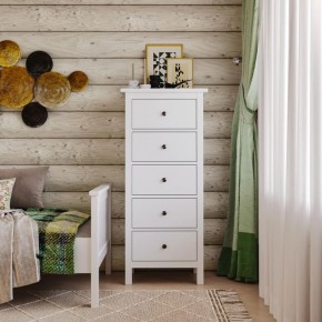 Комод 05 Кантри белый с пятью ящиками в Муравленко - muravlenko.mebel24.online | фото 4