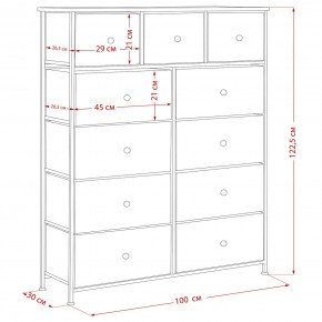 Комод Leset Линкс 11 ящиков (МДФ) в Муравленко - muravlenko.mebel24.online | фото 12