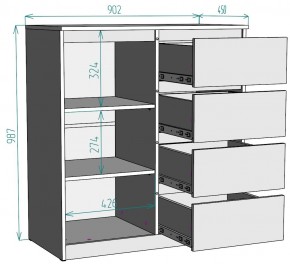 Комод Мальта K115 в Муравленко - muravlenko.mebel24.online | фото 2