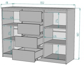 Комод Мальта K118 в Муравленко - muravlenko.mebel24.online | фото 2