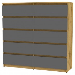 Комод Malta light K155 (ДВ-Графит) в Муравленко - muravlenko.mebel24.online | фото