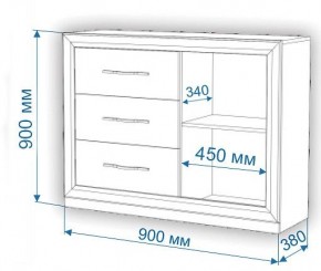 Комод Нобиле Км-120/38 ФГ в Муравленко - muravlenko.mebel24.online | фото 2