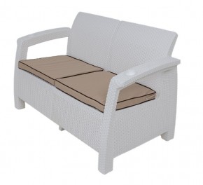 Комплект уличной мебели Yalta Premium Terrace Set (Ялта) белый (+подушки под спину) в Муравленко - muravlenko.mebel24.online | фото 2